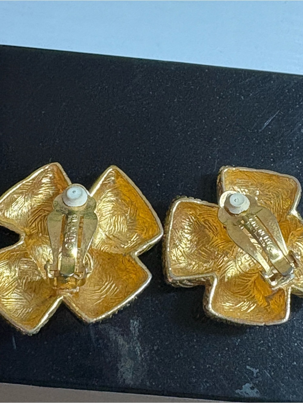 Givenchy Gold Tone Twisted Knot Clip-On Earrings - Picture 2 of 9